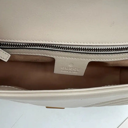 Gucci GG Marmont Small Matelasse off white/ sehr gut Gucci