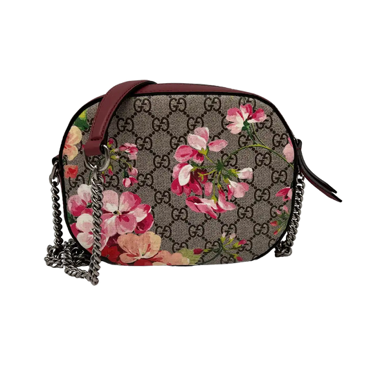 Gucci GG Supreme Blooms Mini Chain Umhängetasche / sehr gut Gucci