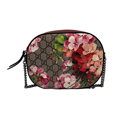 Gucci GG Supreme Blooms Mini Chain Umhängetasche / sehr gut Gucci