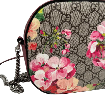 Gucci GG Supreme Blooms Mini Chain Umhängetasche / sehr gut Gucci