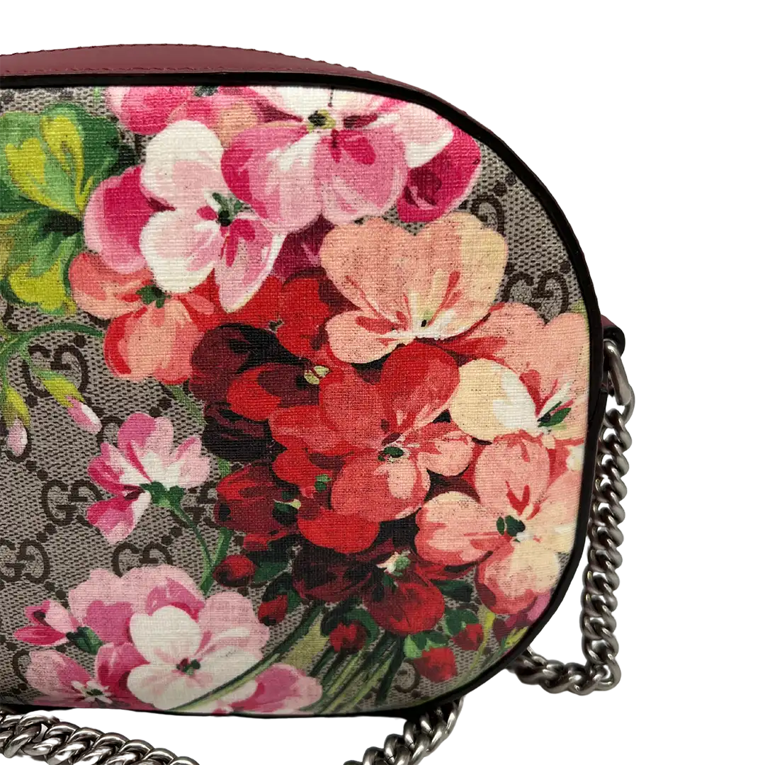 Gucci GG Supreme Blooms Mini Chain Umhängetasche / sehr gut Gucci