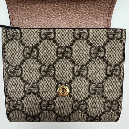 Gucci GG Supreme Leder Double G Geldbörse 598587 / NEU Gucci