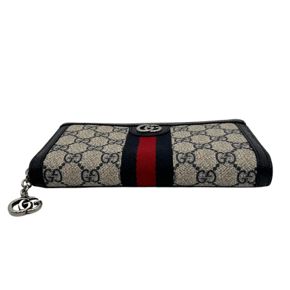 GUCCI Ophidia GG-Supreme Geldbörse mit umlaufendem Reißverschluss / sehr gut Gucci