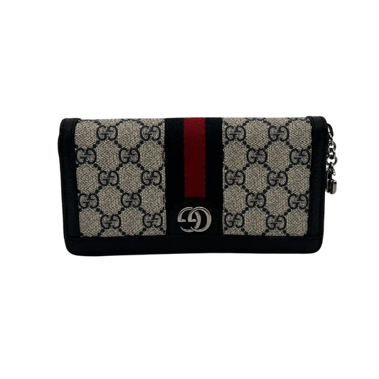 GUCCI Ophidia GG-Supreme Geldbörse mit umlaufendem Reißverschluss / sehr gut Gucci