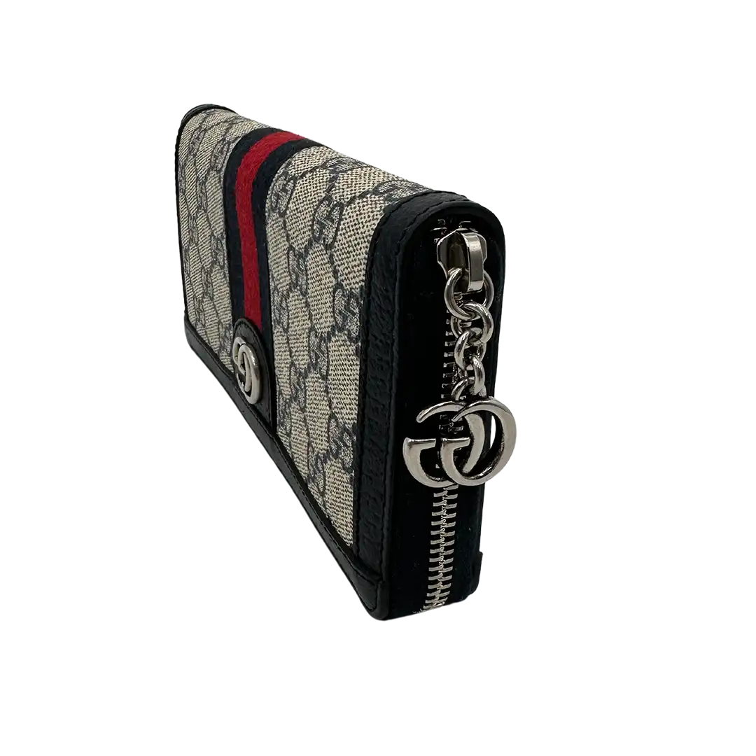 GUCCI Ophidia GG-Supreme Geldbörse mit umlaufendem Reißverschluss / sehr gut Gucci