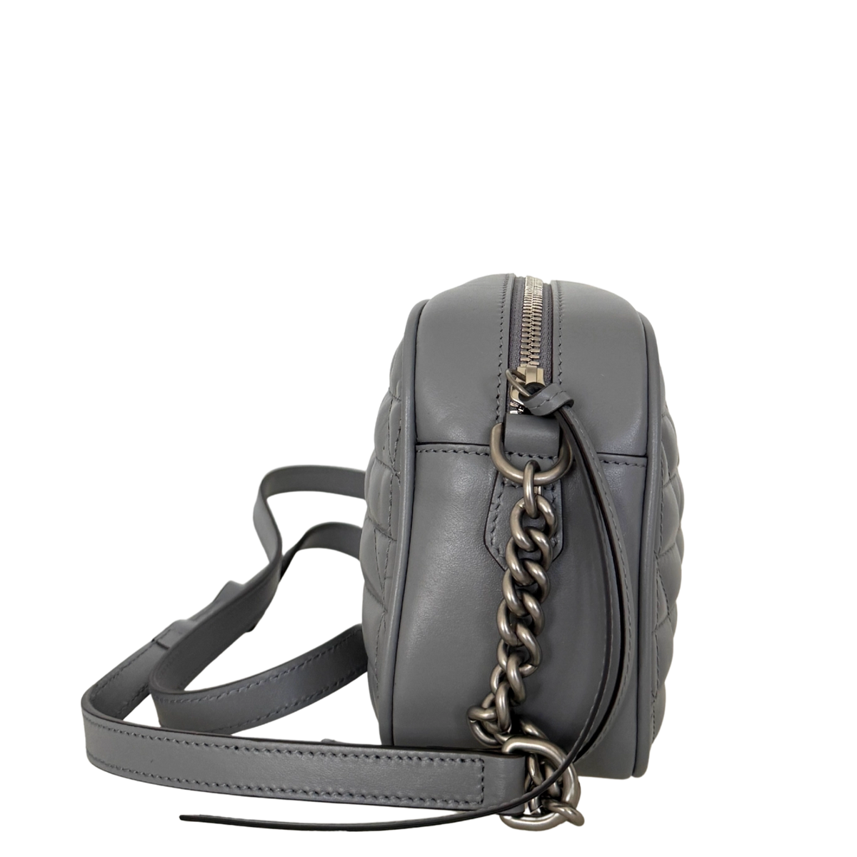 Gucci GG Marmont Umhängetasche Grau / sehr gut Gucci