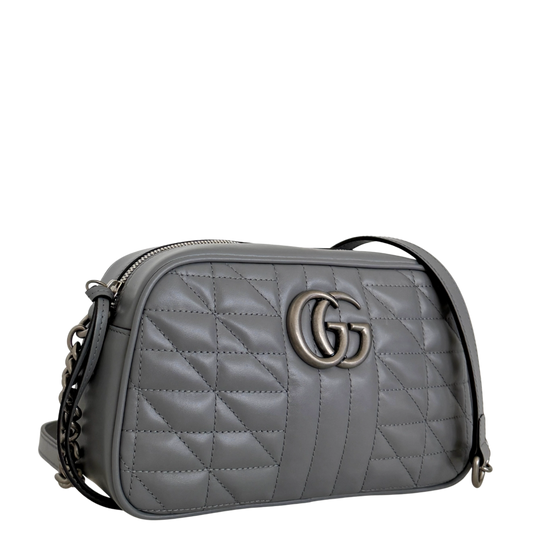 Gucci GG Marmont Umhängetasche Grau / sehr gut Gucci