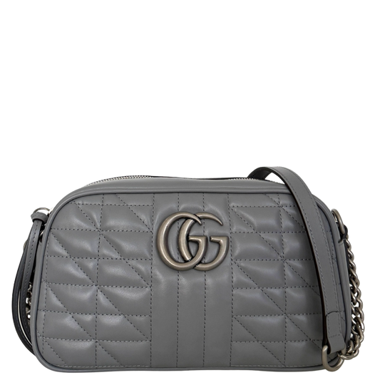 Gucci GG Marmont Umhängetasche Grau / sehr gut Gucci