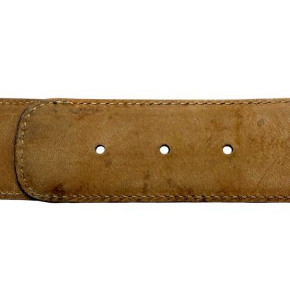 Gucci Interlocking GG Gürtel Canvas Größe 85 Braun / sehr gut Gucci