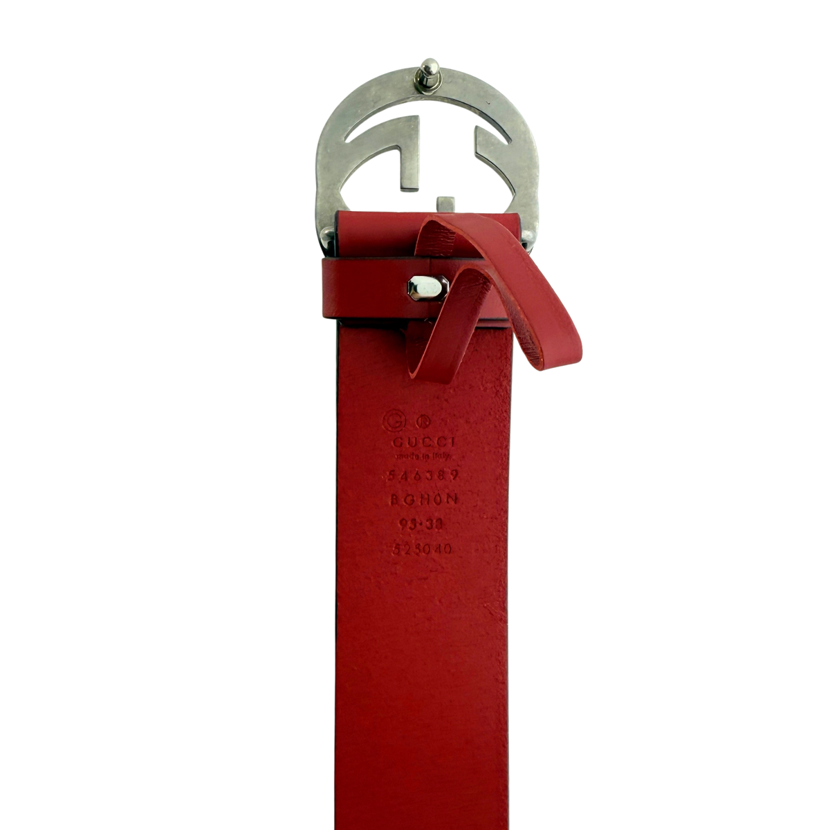 Gucci Interlocking GG Gürtel Rot / sehr gut Gucci