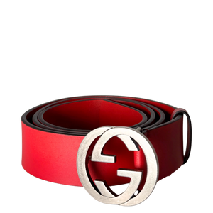 Gucci Interlocking GG Riem Maat 95 Rood