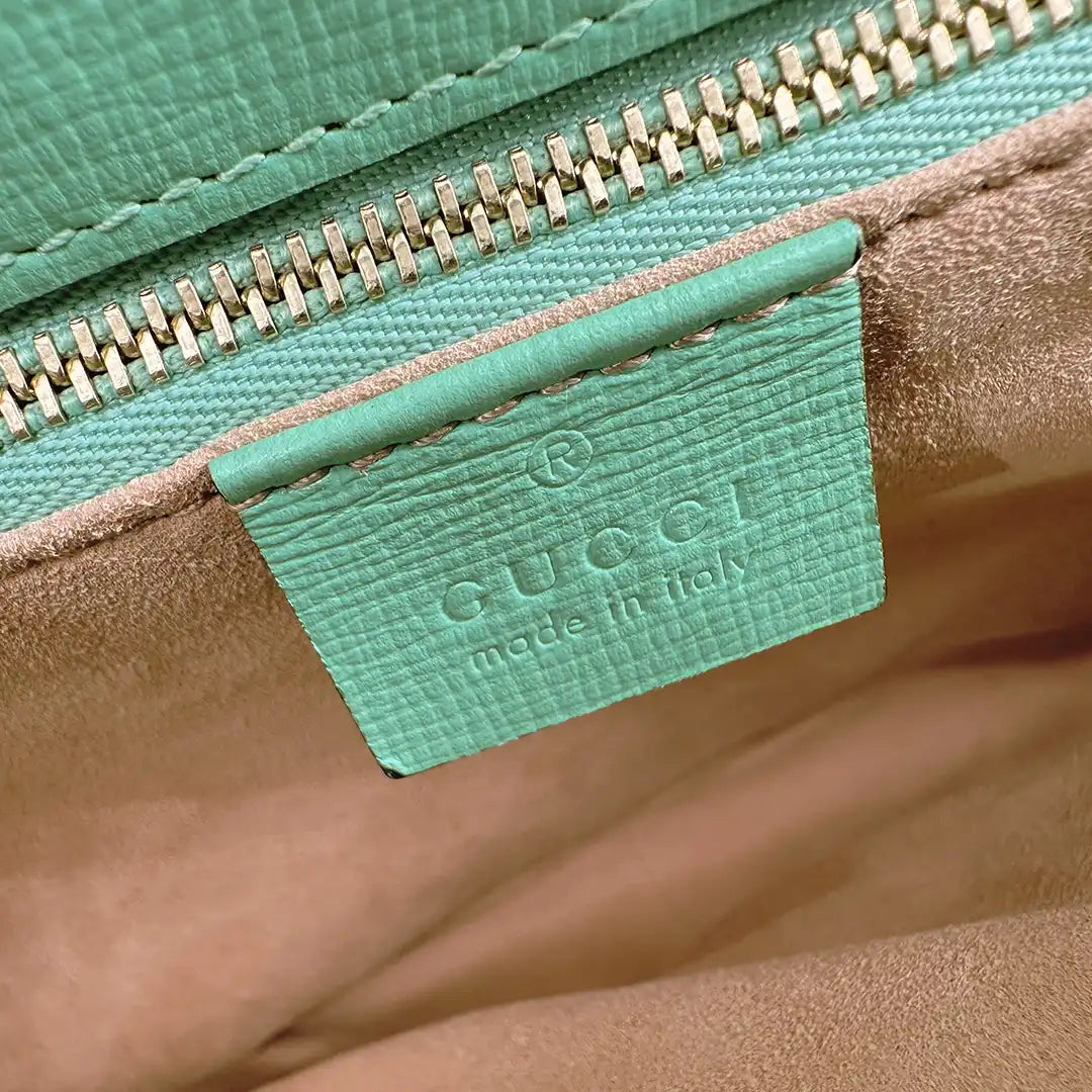Gucci 1955 Schultertasche Horsebit grün / sehr gut Gucci
