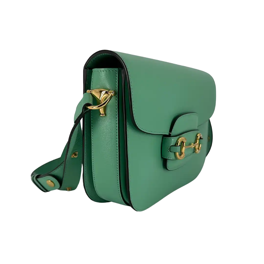 Gucci 1955 Schultertasche Horsebit grün / sehr gut Gucci