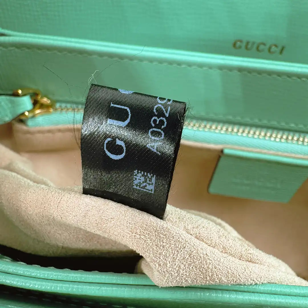 Gucci 1955 Schultertasche Horsebit grün / sehr gut Gucci