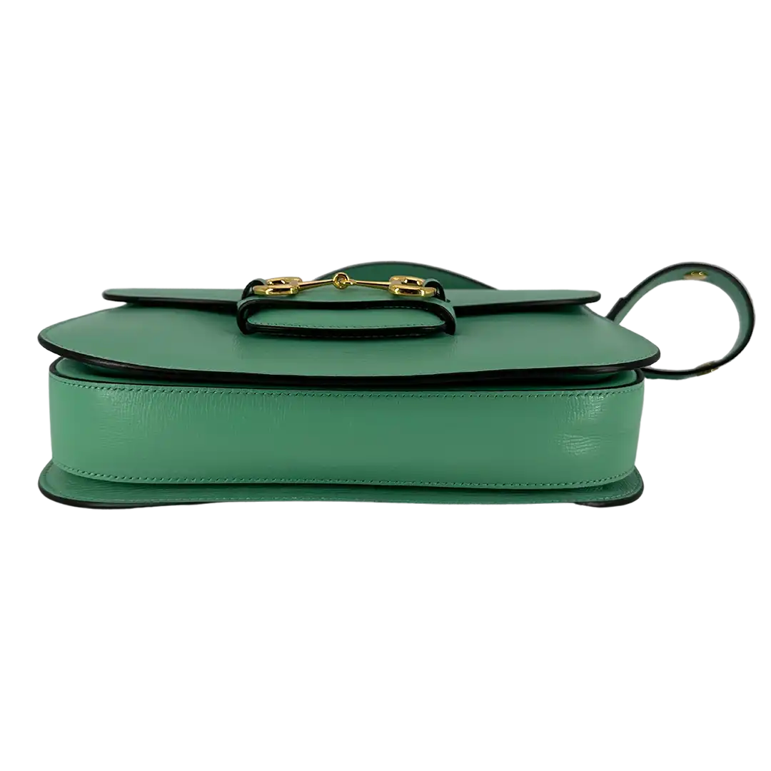 Gucci 1955 Schultertasche Horsebit grün / sehr gut Gucci