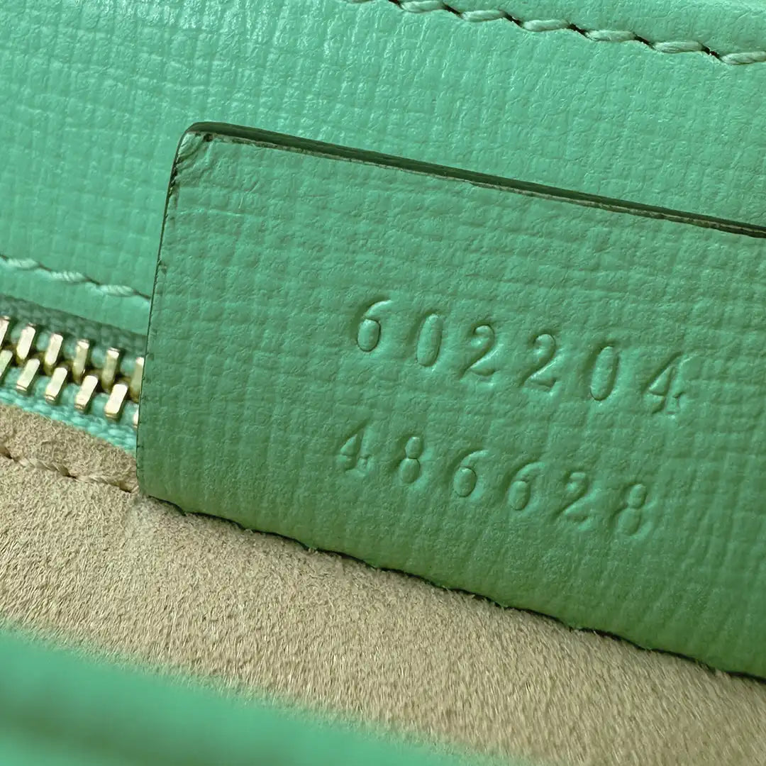Gucci 1955 Schultertasche Horsebit grün / sehr gut Gucci