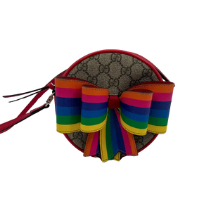 Gucci Kids GG Supreme Ribbon Rainbow schoudertas