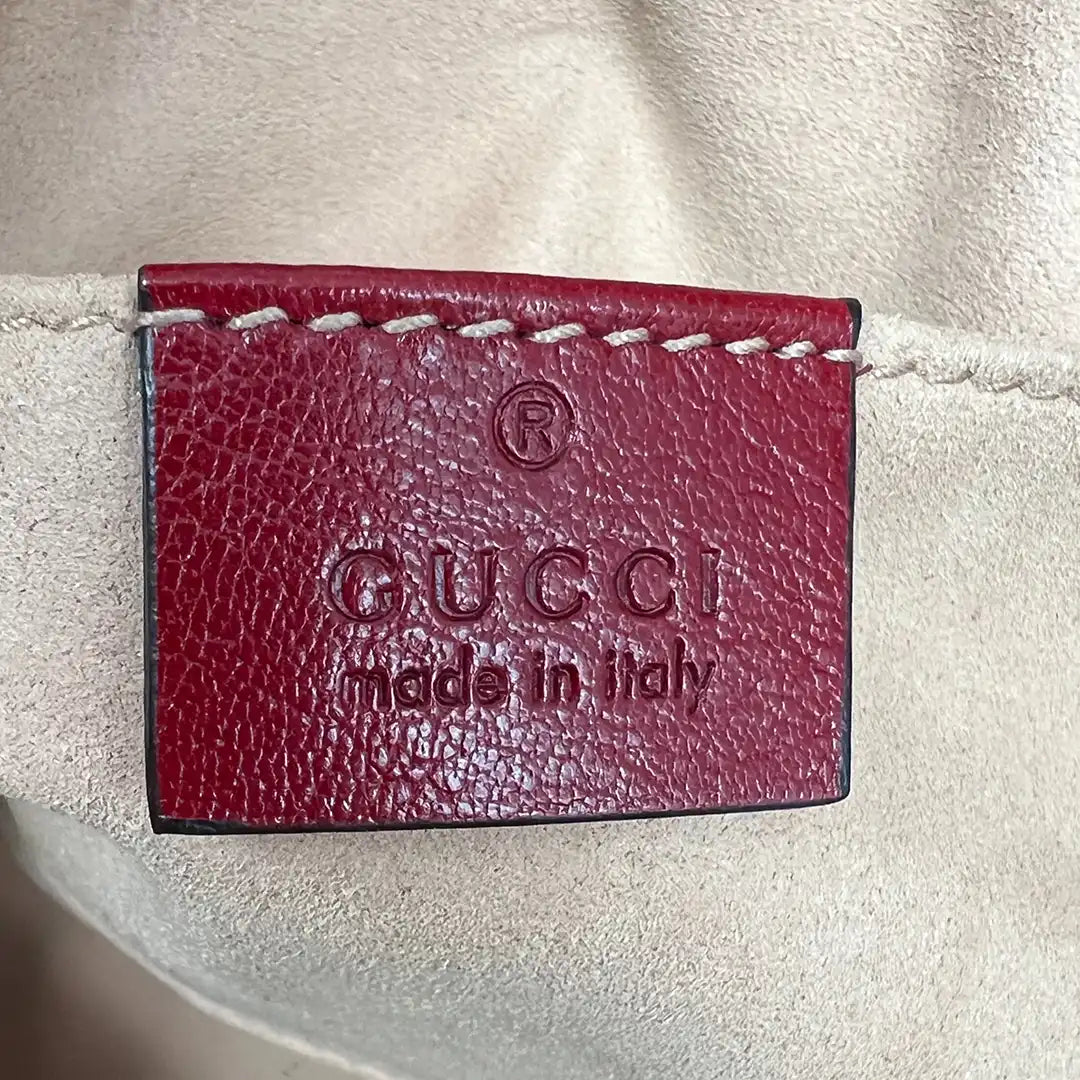 Gucci Marmont Ophidia Blue Suede Red Wildleder GG Crossbody Tasche / sehr gut Gucci