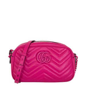 Gucci GG Marmont Camera Bag klein roze