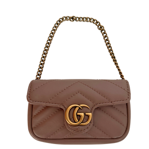 Gucci GG Marmont Matelassé Microtas Dusty Pink