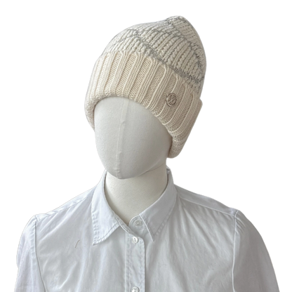 Louis Vuitton Strickmütze Beanie Beige  / sehr gut Louis Vuitton