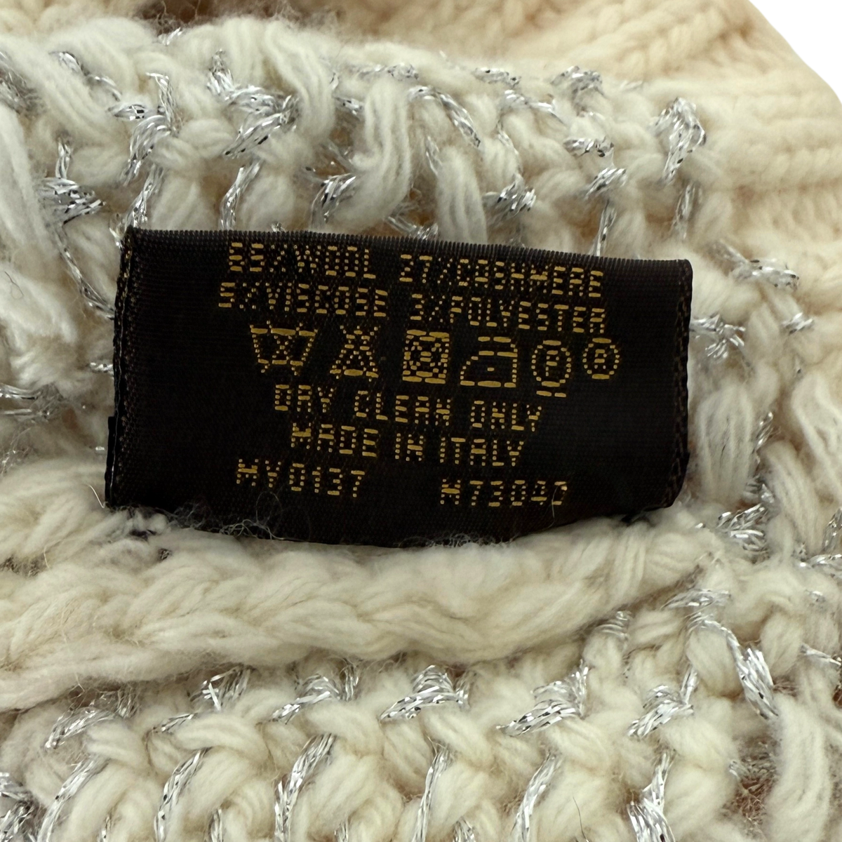 Louis Vuitton Strickmütze Beanie Beige  / sehr gut Louis Vuitton