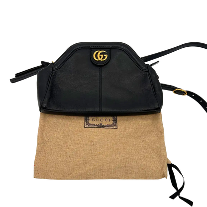 Gucci Rebelle  GG Marmont Schultertasche schwarz / gut Gucci