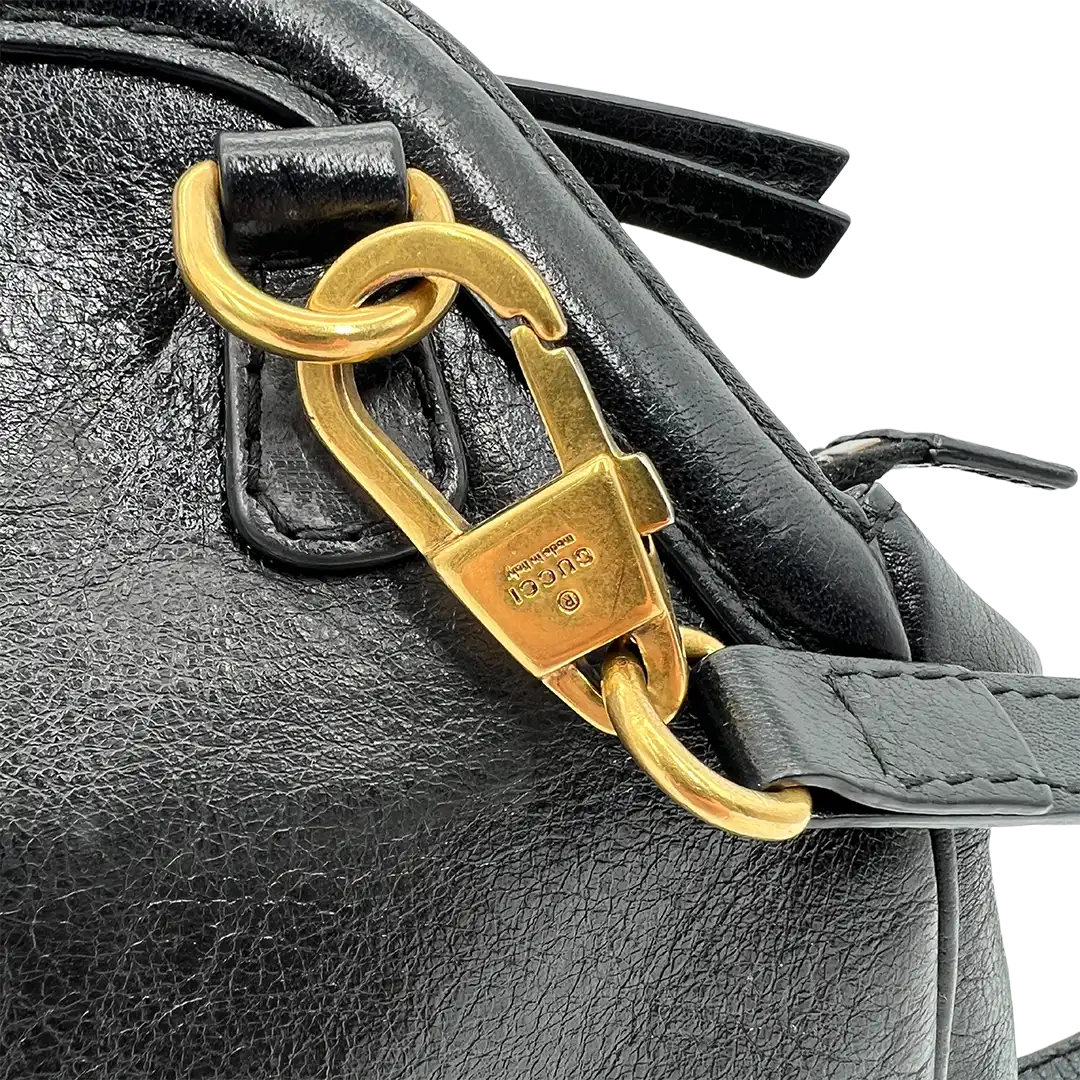Gucci Rebelle  GG Marmont Schultertasche schwarz / gut Gucci