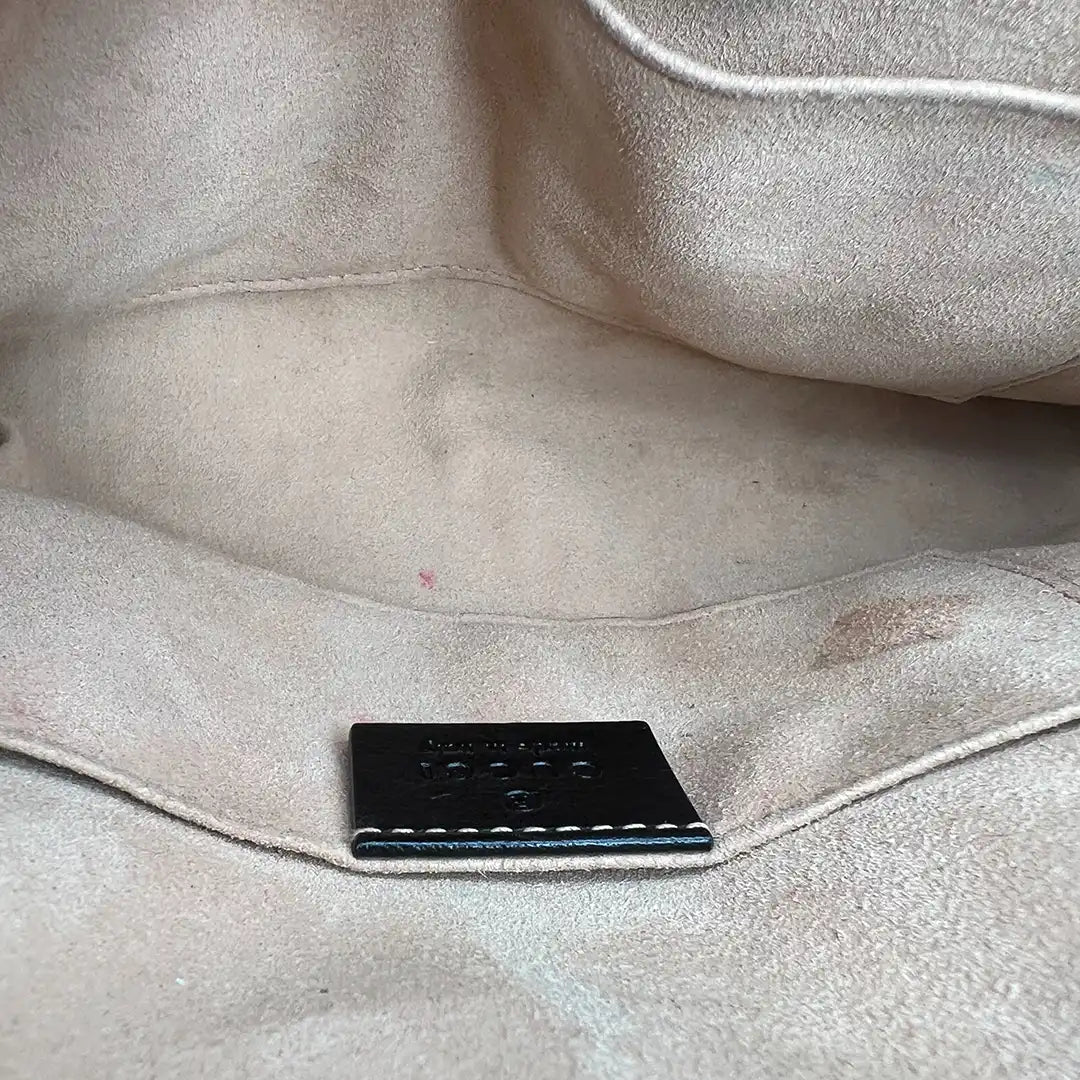 Gucci Rebelle  GG Marmont Schultertasche schwarz / gut Gucci