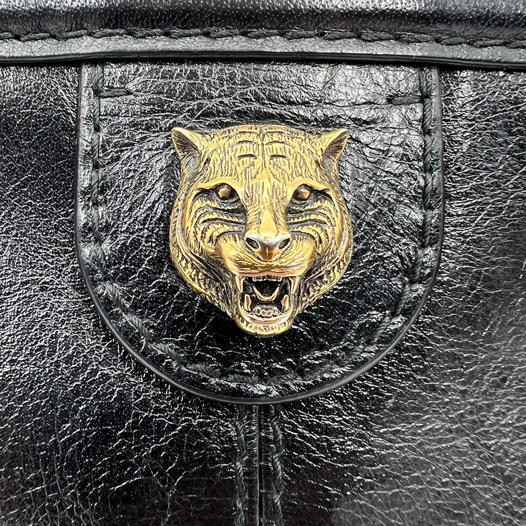 Gucci Rebelle  GG Marmont Schultertasche schwarz / gut Gucci