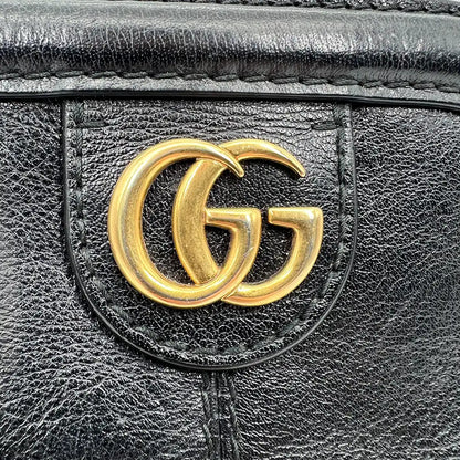 Gucci Rebelle  GG Marmont Schultertasche schwarz / gut Gucci