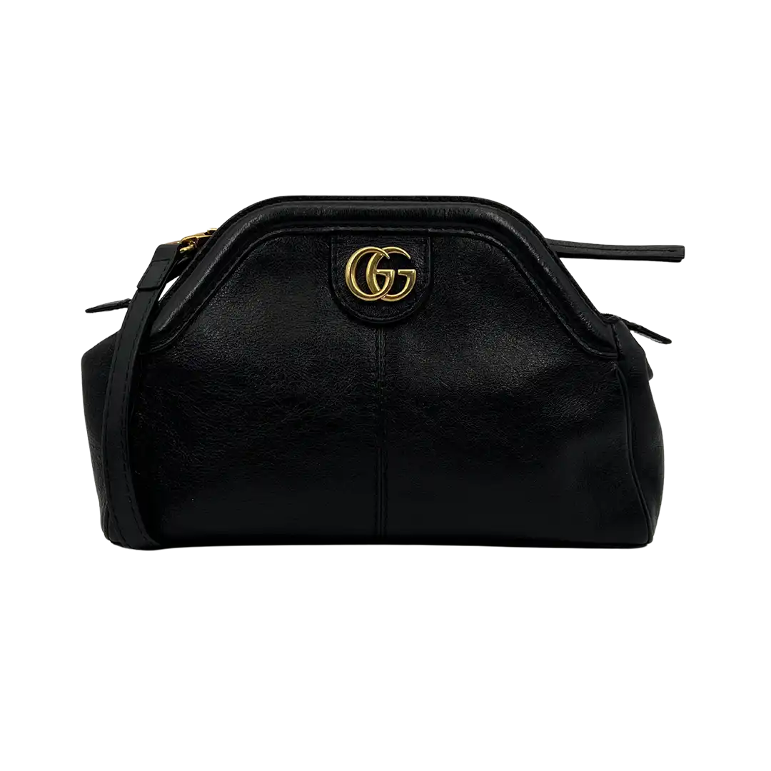 Gucci Rebelle  GG Marmont Schultertasche schwarz / gut Gucci