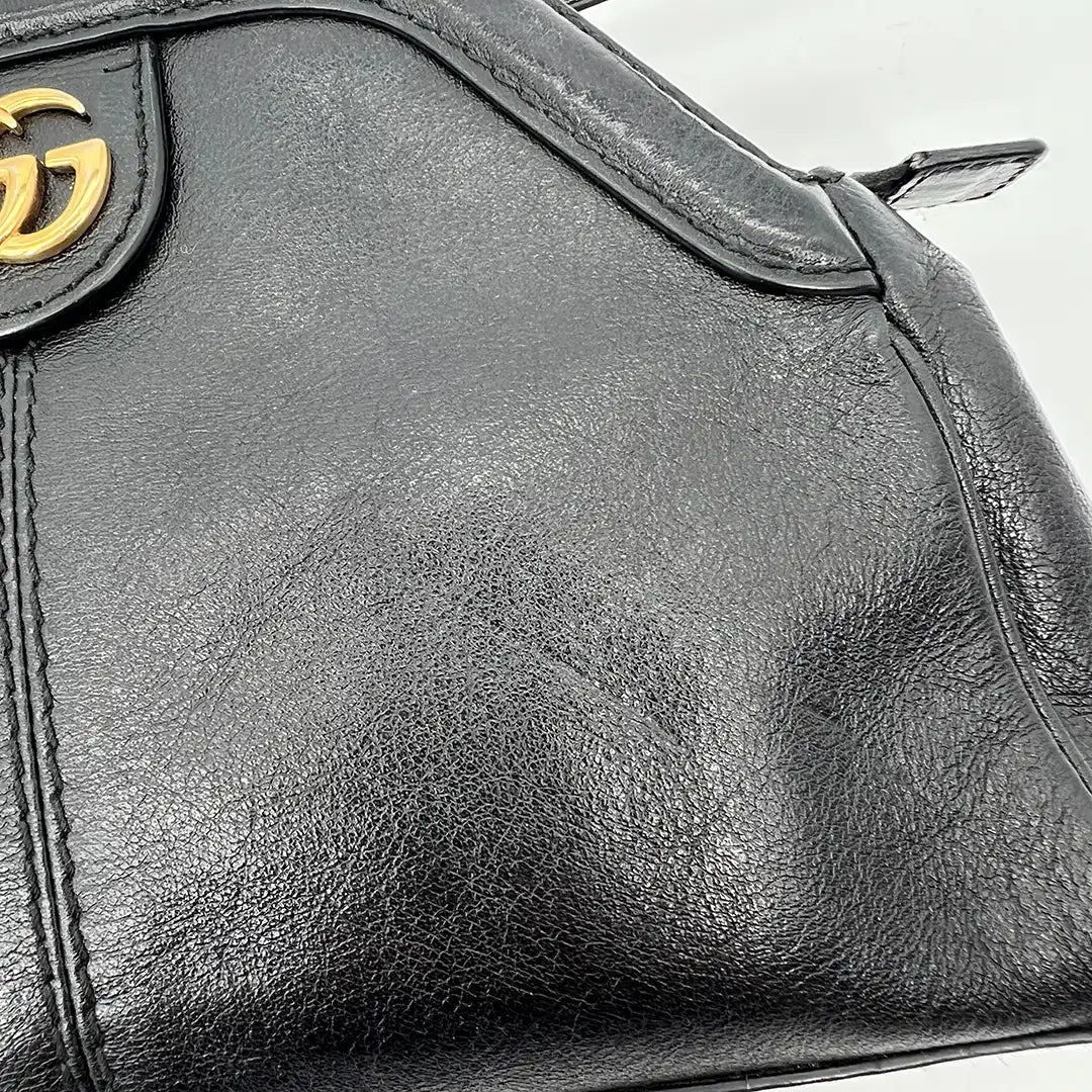 Gucci Rebelle  GG Marmont Schultertasche schwarz / gut Gucci