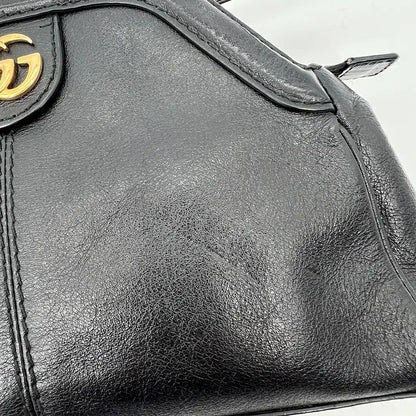 Gucci Rebelle  GG Marmont Schultertasche schwarz / gut Gucci