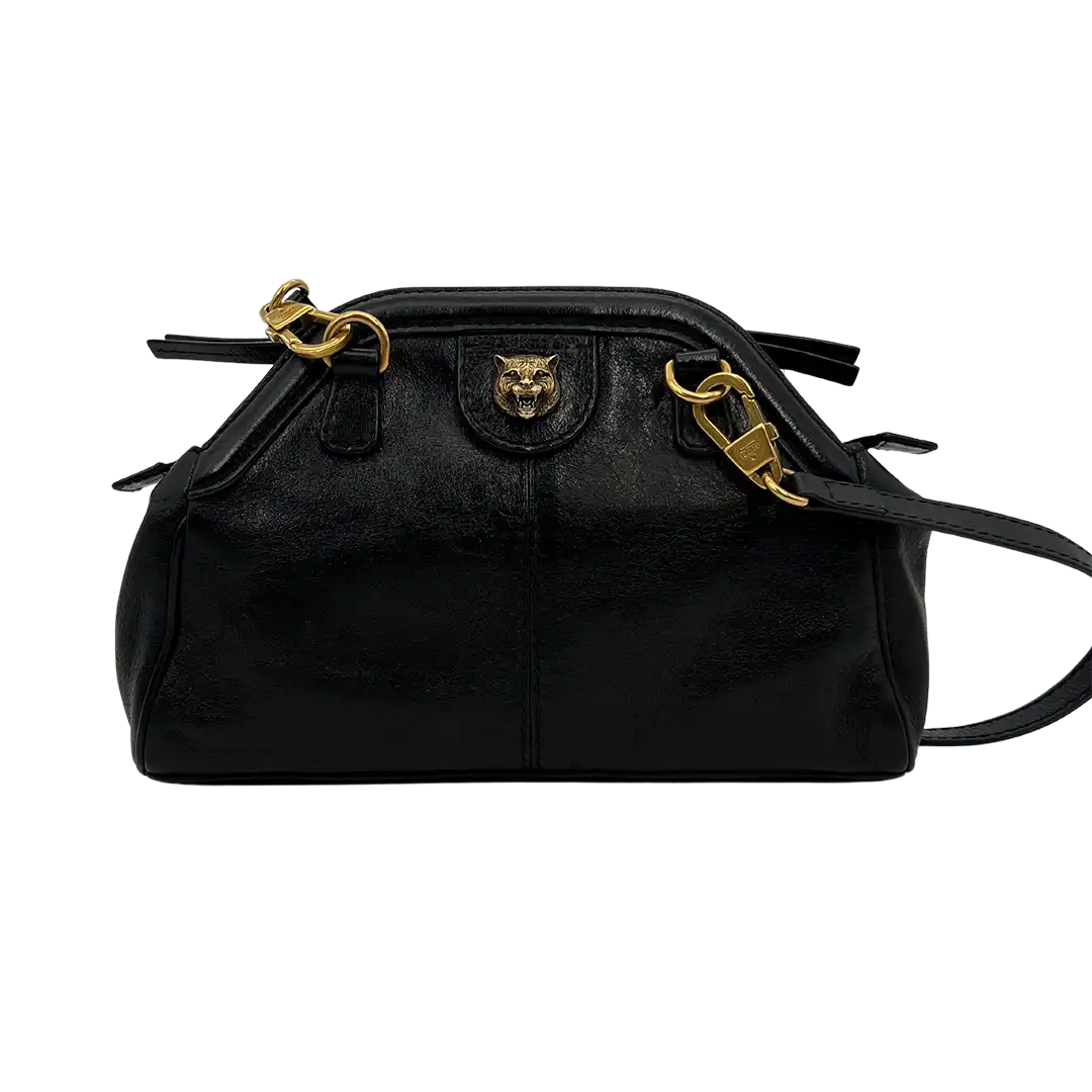 Gucci Rebelle  GG Marmont Schultertasche schwarz / gut Gucci