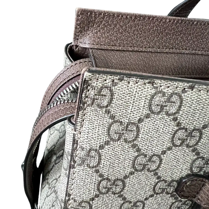 GUCCI GG Supreme Tote Bag Leder Canvas beige braun / sehr gut Gucci