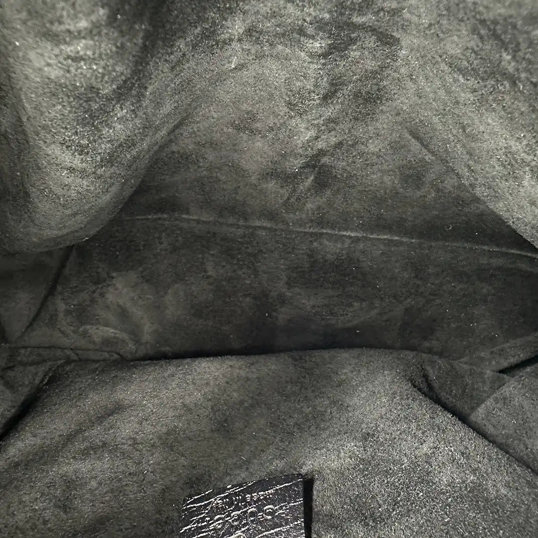 Gucci Horsebit Hobo Bag Ostrich Straußenleder schwarz / neuwertig Gucci