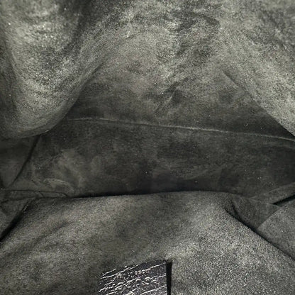Gucci Horsebit Hobo Bag Ostrich Straußenleder schwarz / neuwertig Gucci