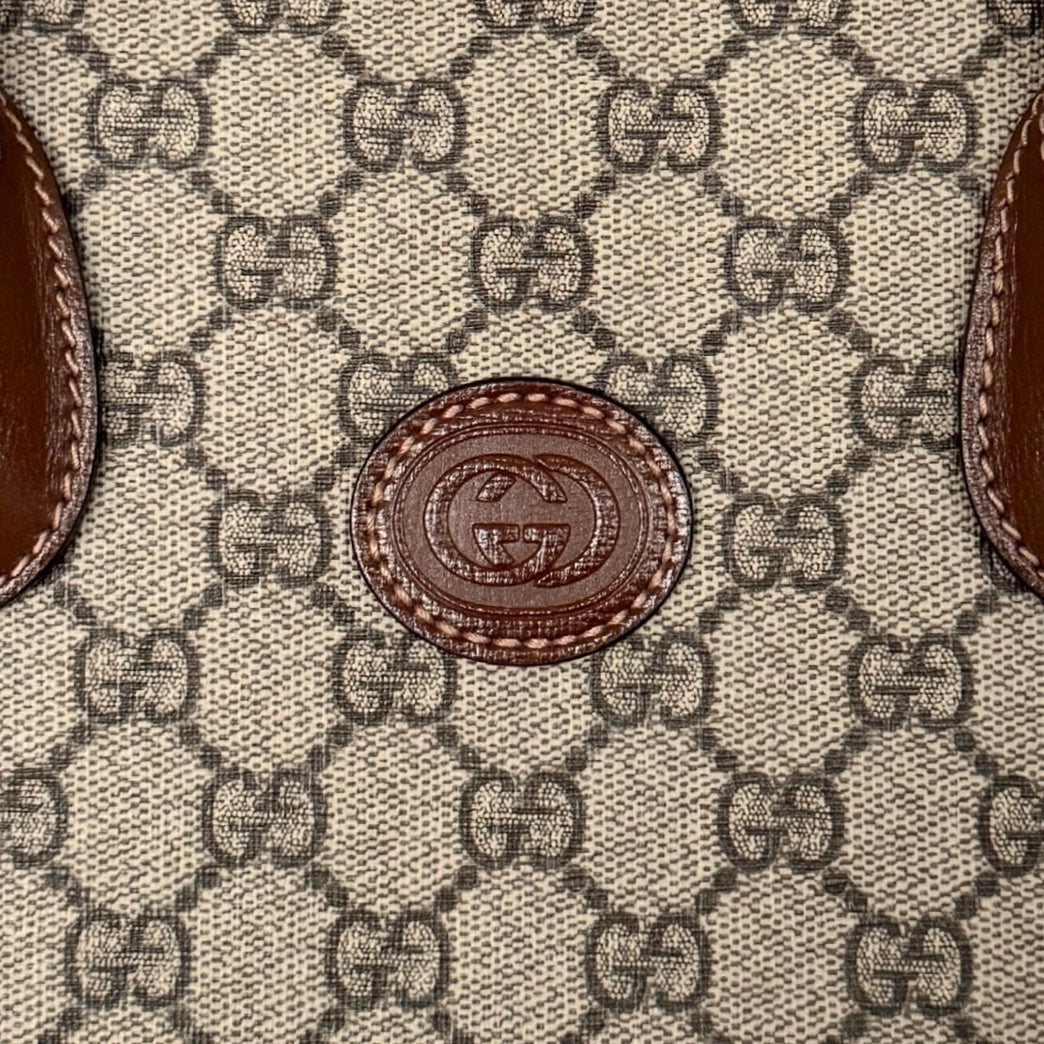 Gucci GG Supreme Monogram Small Tote Bag Braun / sehr gut Gucci