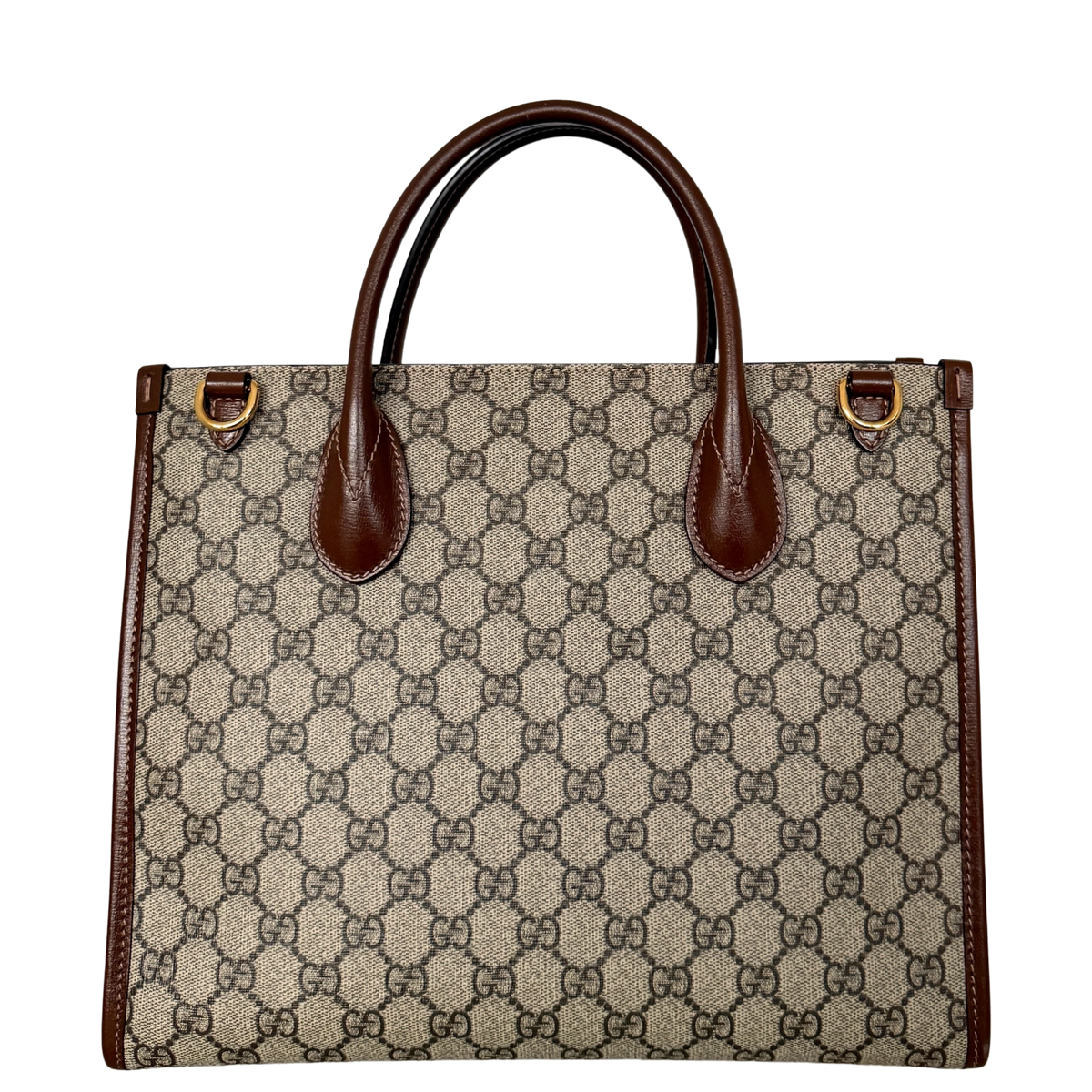 Gucci GG Supreme Monogram Small Tote Bag Braun / sehr gut Gucci