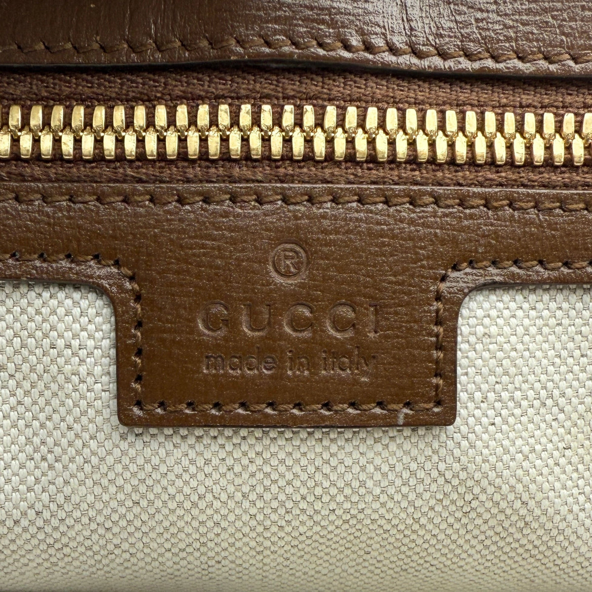 Gucci GG Supreme Monogram Small Tote Bag Braun / sehr gut Gucci