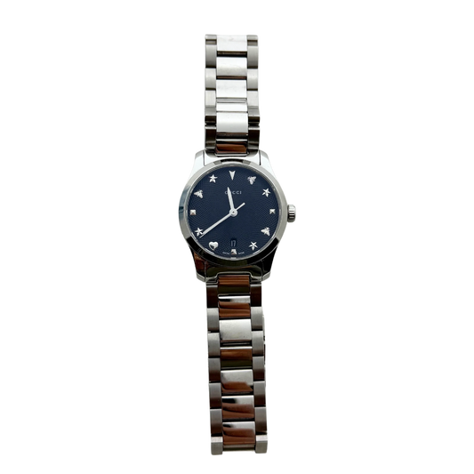 Gucci G-Timeless Damen-Uhr (Modell YA126573) Silber / sehr gut Gucci