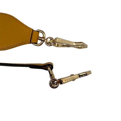 Gucci X Adidas Horsebit 1955 Leder Handtasche gelb / neuwertig Gucci