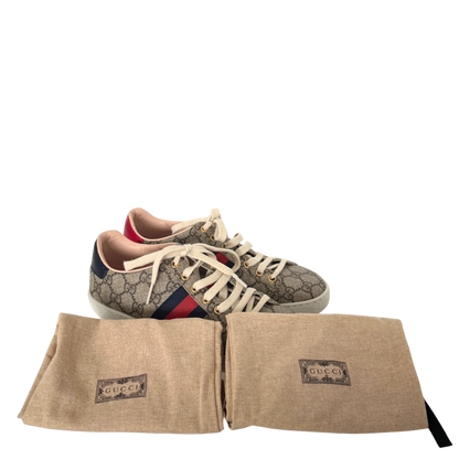 Gucci Ace Damensneaker Größe 36 1/2 Braun / sehr gut Gucci
