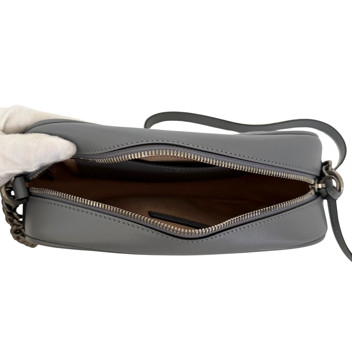 Gucci GG Marmont Umhängetasche Grau / sehr gut Gucci