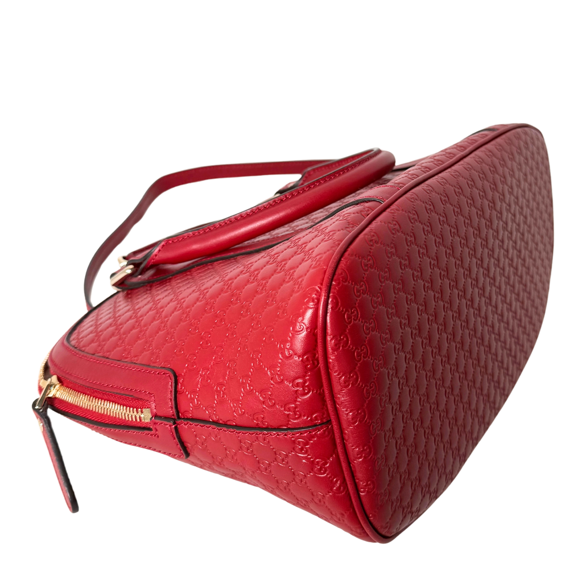 Gucci Mittelgroße Microguccissima Dome Handtasche Rot / sehr gut Gucci