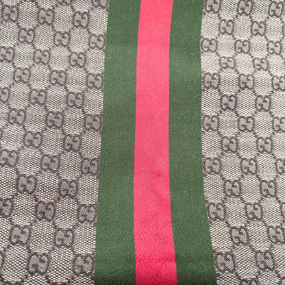 Gucci GG Schal aus Wolle und Seide Braun / neuwertig Gucci