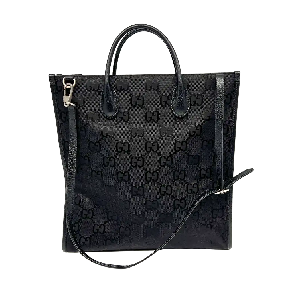 Gucci Off The Grid Shopper aus GG Supreme schwarz / neuwertig Fullset Gucci
