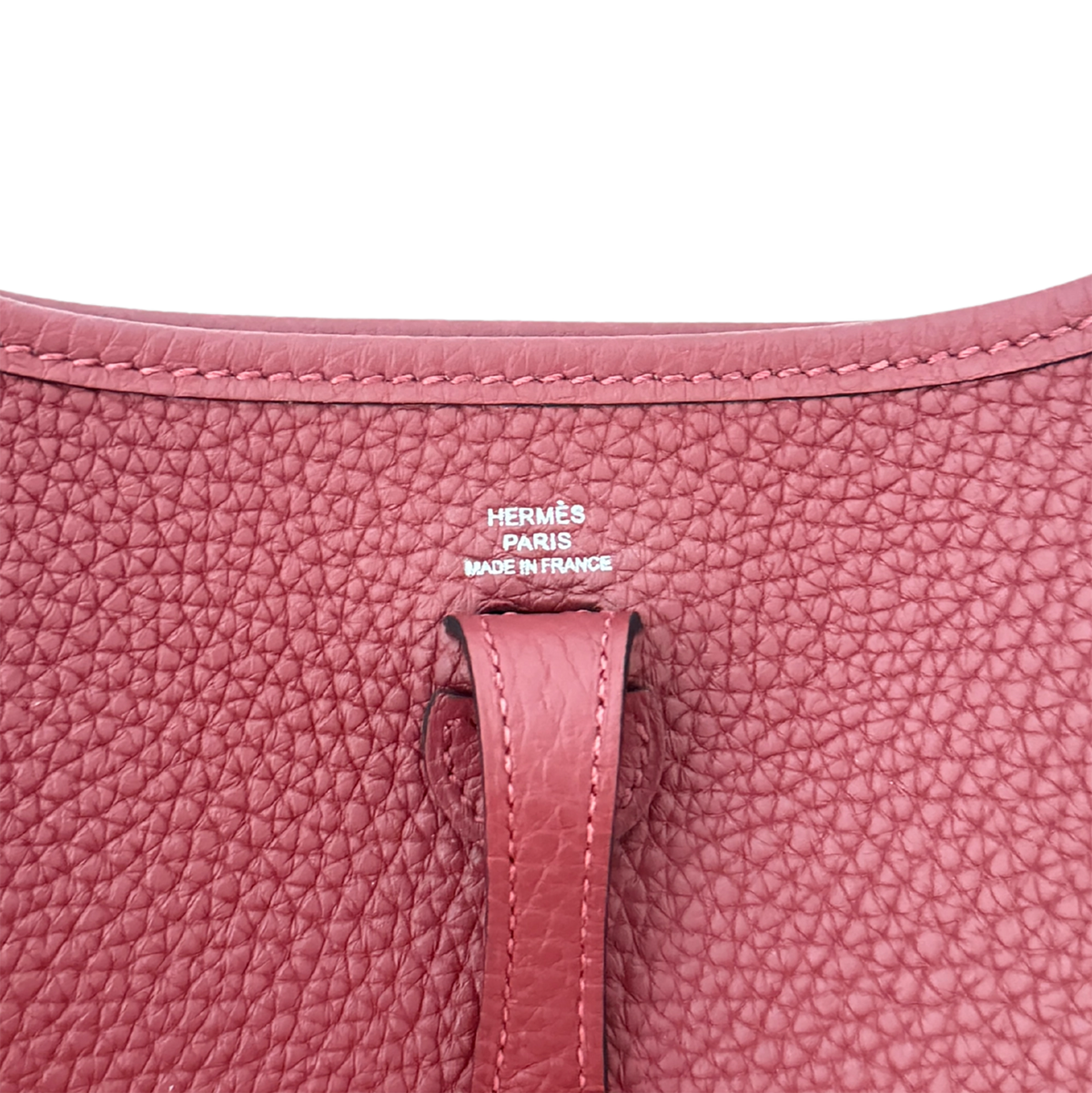 Hermès 16 Amazone Clemence/Sangle Rot Orange Paladium Fullset / neuwertig Hermès