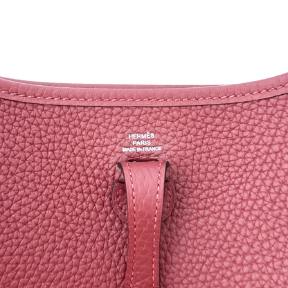 Hermès 16 Amazone Clemence/Sangle Rot Orange Paladium Fullset / neuwertig Hermès